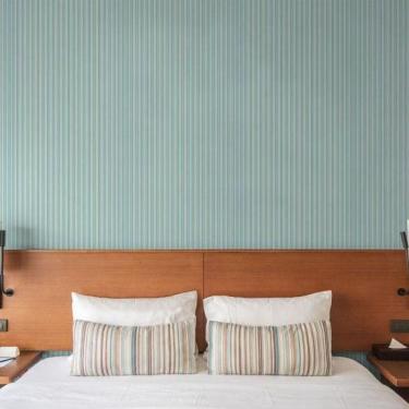 Imagem de Papel De Parede Quarto Listrados Azul