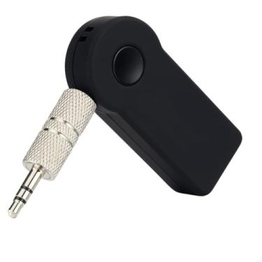 Imagem de Adaptador Bluetooth Veicular com Microfone e Conexão Automática – Viva-Voz, Música e Chamadas Sem Fio para Carros com Entrada Auxiliar 3.5mm