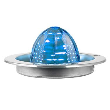 Imagem de GG Grand General 81917 Luz LED clássica azul e transparente melancia com moldura de montagem em flange de aço inoxidável