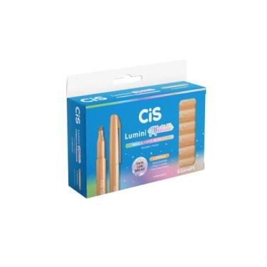 Imagem de CIS Marcador de Texto Lumini Metallic, Laranja, Caixa com 6 unidades