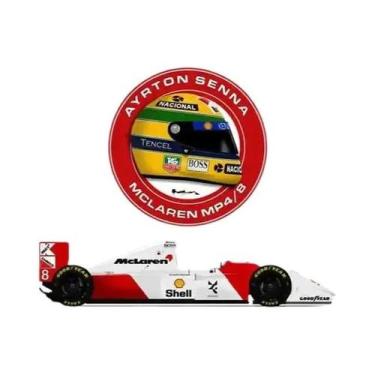 Imagem de Pôster De Piloto De Corrida Ayrton Senna F1 Grand Prix Motorsport Capa