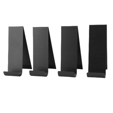 Imagem de Yosoo Health Gear Pacote de 4 Pack Metal Brochure Stand, Organizador de Literatura de Mesa Vertical para Lojas e Feiras Comerciais, Titular do Folheto de Bancada Preta para Revistas de Panfletos