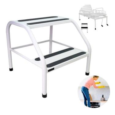 Imagem de Escada Multifuncional 2 Degraus  Para Uso Diário com Suporte de 200kg 