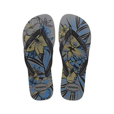 Imagem de Sandalias Havaianas Aloha Havaianas Aloha Meninos Cinza Aco 27/28