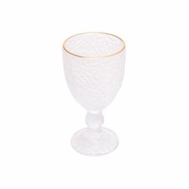 Imagem de Taça Para água Em Cristal Petra Martelado 320ml Lyor Transparente