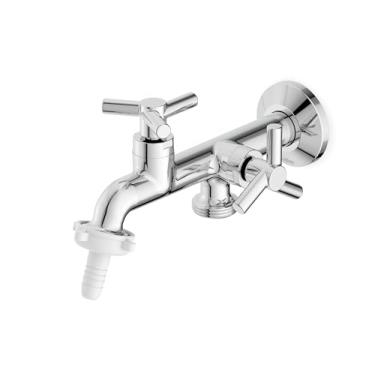 Imagem de Celite, Torneira De Parede Para Tanque e Máquina Com Bico União Plástico One