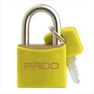 Imagem de Cadeado Pado Cores Lt 25 Mm Com 2 Chaves, Amarelo