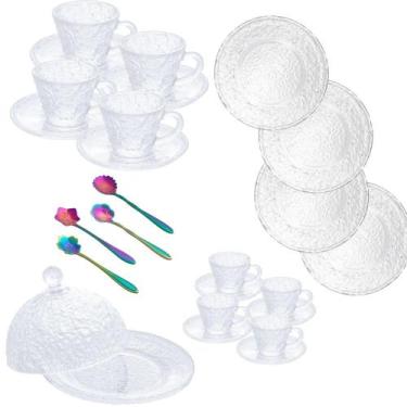 Imagem de Jogo Para Chá/Café/Lanche 25 Peças Cristal Martelado Lyor/Wolff.