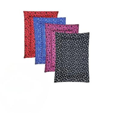 Imagem de Cama Colchonete Almofada para Cachorro ou Gato Pet Pequeno Médio e Grande Lavável com Zíper (Vermelho,P - 52 x 40 cm)