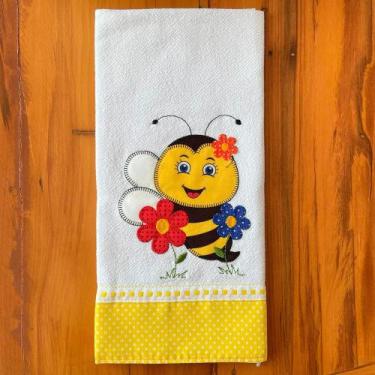 Imagem de Pano de Prato Abelhinha no Jardim - Sua Casa Decor