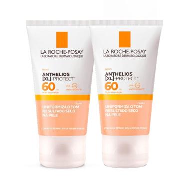 Imagem de Kit 2 Protetor Solar Facial Anthelios XL-Protect Cor Clara FPS 60 Gel Creme 40g