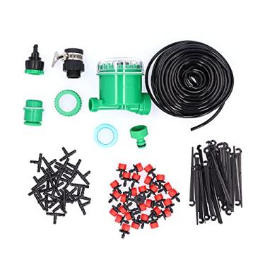 Imagem de Kit de Irrigação por Gotejamento Com Temporização Automática para de Rega de Flores de Plantas de Jardim 25m