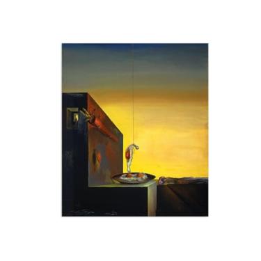 Imagem de Salvdor Dlai Painting-Famous Canvas Prints-Canvas Wall Art Pictures Decoração de parede para sala de estar - Reprodução em tela - Ovos no prato 50 x 60 cm 20 x 24 polegadas Sem moldura