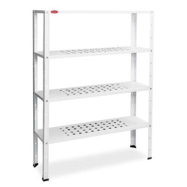 Imagem de Estante/Dispositivo para Câmara Fria Epóxi 1,40x0,40x1,80m com 4 Nívei