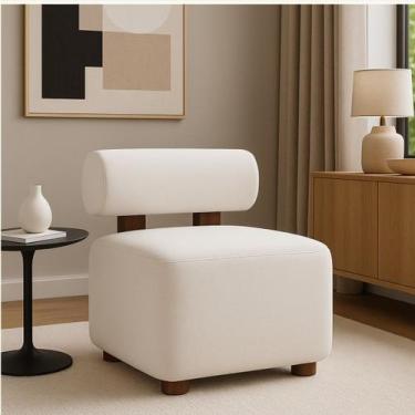 Imagem de Poltrona Em bouclê Com Designe Moderno Elegante Isis Para Sala De Star
