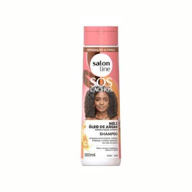 Imagem de Shampoo SOS Cachos intenso Mel Oleo de Argan SalonLine 300ml - SALON L