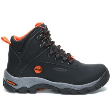 Imagem de Bota TRYLHA impermeável masculina Hiking Adventure, waterproof, Preto,