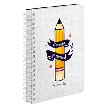 Imagem de Agenda Diária 2026 Personalizado Professores Desenhos Azul