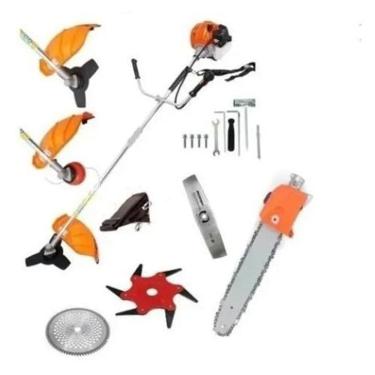 Imagem de Roçadeira 5 Em 1 Motopoda + Disco 80 Dentes + Escova De Aço