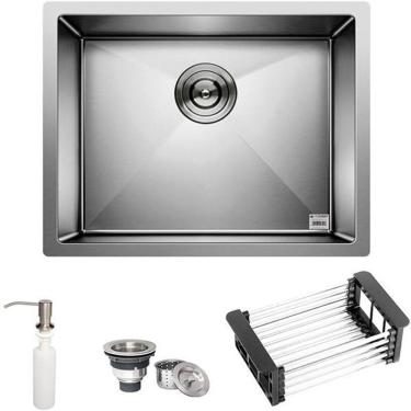 Imagem de Cuba Quadrada Inox 304 Gourmet 5040 Com Acessórios - Ec242
