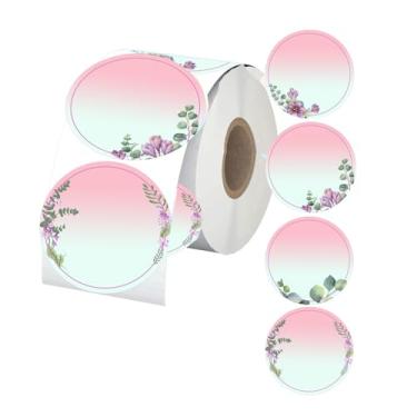 Imagem de Etiquetas térmicas diretas de 5 cm, círculo redondo, código de cores, etiquetas personalizadas para o dia dos namorados, para impressora de etiquetas térmicas, codificação de cores, impressora de