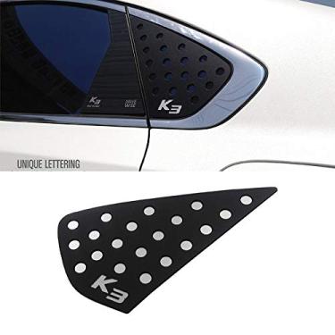 Imagem de LIGHTKOREA Window C Pillar Sports Plate Panel Left Right Black Plate Silver Lettering Replacement for Kia Cerato Forte, Sports, GT 2018 2019 2020