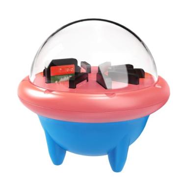 Imagem de GOWENIC Caso De Armazenamento Do Jogo para S witch 2/OLED/Lite, Caso De Cartão De Jogo Rotativo Com 10 Slots De Cartão, Caixa De Armazenamento De Proteção Portátil Do Jogo (Azul vermelho)