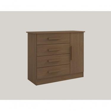 Imagem de Cômoda Firenze 4 Gavetas 1 Porta C/sapateira - D Doro Castanho