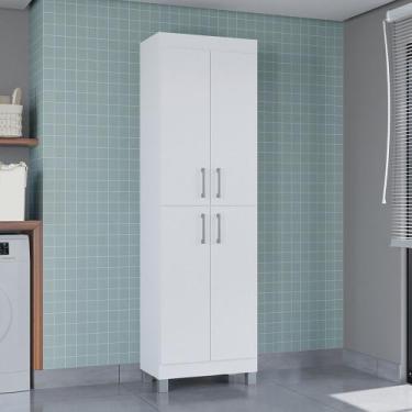 Imagem de Multiuso Armário Versati Preto para Armazenar 4 Portas p Escritório La