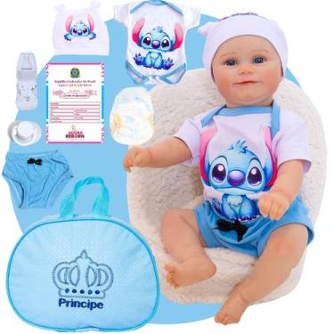 Imagem de Reborn Bebê Boneco Menino Meddie Corpo Em Silicone Pode Dar Banho Bols