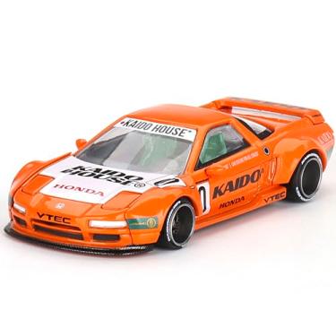 Imagem de Mini GT Model Nsx Kaido Racing V1 Laranja Com Capô Branco (Projetado Por Jun Imai) Modelo De Carro Diecast Especial 1/64 Khmg119