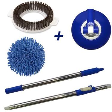 Imagem de Cabo Bompack Para Balde Mop 360 Com Refil Tira Pó e Escovão - VendasSh