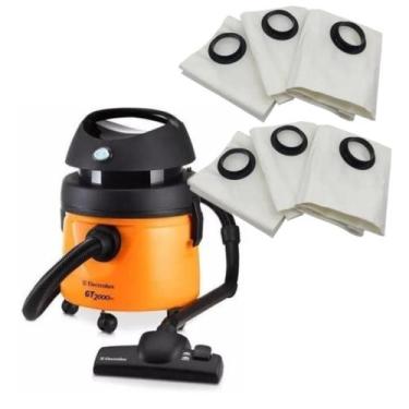 Imagem de Saco Para Aspirador De Pó Electrolux GT2000 Antigo Com 6 Unidades - Po