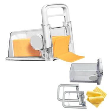 Imagem de Cortador Ralador de Queijo Presunto Fatiador Manual 4 em 1 Lamina Inox