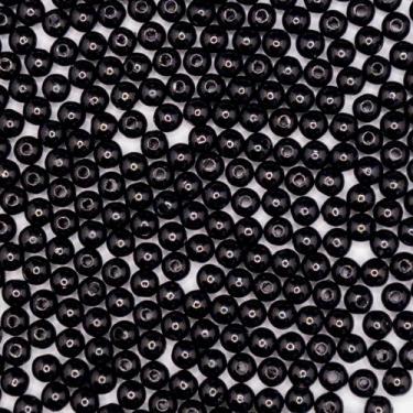 Imagem de Miçanga Passante Pérola Lisa Abs 6mm 100pçs 15g Pulseira Escolha a Cor