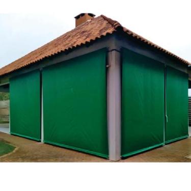 Imagem de Toldo Cortina Verde - 2,00m x 2,60m - kit completo - RM Policarbonatos