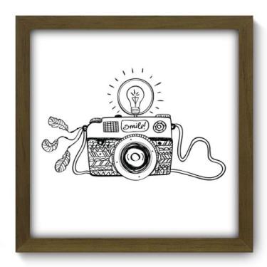 Imagem de Quadro Decorativo - Máquina Fotográfica - 33cm x 33cm - 047qdvm - Allo