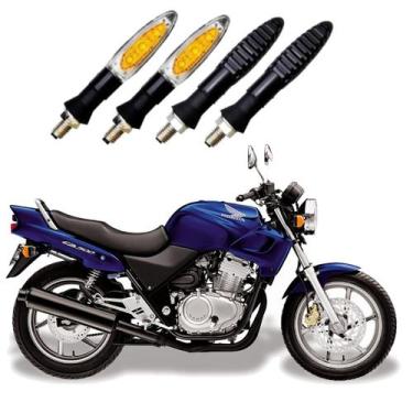 Imagem de KIT 4 Setas Esportivas Pisca de Led Modelo P11 Para Moto Honda CB 500 