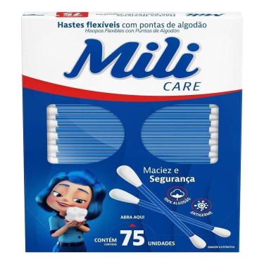 Imagem de Hastes Flexiveis Mili Care - Embalagem com 75 Unidades