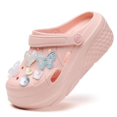 Imagem de Sapatos femininos de plataforma SECHRITE, tamancos de jardim com alça,