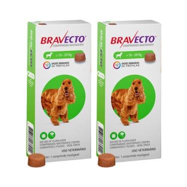 Imagem de Kit 2 Bravecto para Cães entre 10 e 20kg com 1 Comprimido Mastigável -