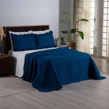 Imagem de Kit Cobre Leito Colcha Solteiro Casal Queen King Dupla Face Casa Dona,