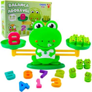 Imagem de Balança divertida educativo jogo matemática números Sapinho - Marca