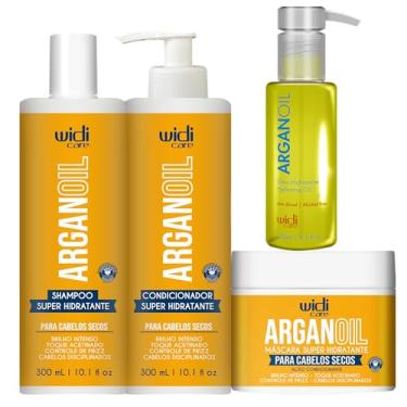 Imagem de Widi Care Argan Oil, Kit com Shampoo, Condicionador, Máscara e Óleo Hidratante, 120ml