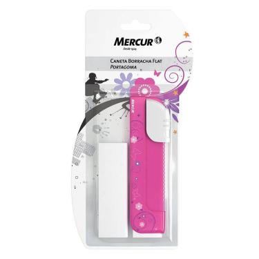 Imagem de Caneta Borracha Flat Retrátil Rosa