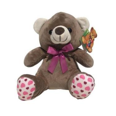 Imagem de Urso De Pelúcia Fofo Varias Cores 25cm - Fizzy Toys