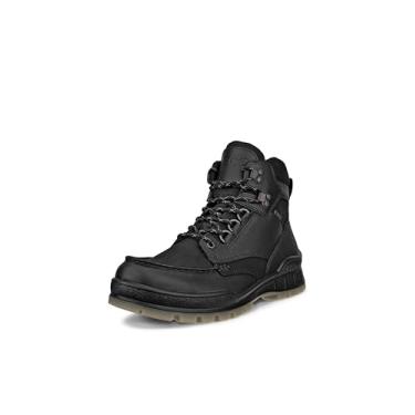 Imagem de ECCO Bota masculina Track 25 High Gore-tex impermeável para caminhada, Couro preto/nobuck preto, 16-16.5