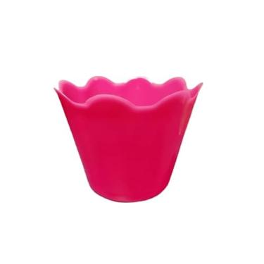 Imagem de Vaso Cachepot Flor - 11cm - Decorações de mesas, Festas, Flores, Datas comemorativas (Rosa Pink)