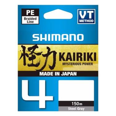 Imagem de LINHA DE PESCA MULTIFILAMENTO SHIMANO KAIRIKI 4X LD M54TE 10LB - 4,5KG - 0.130MM - 150M - CINZA