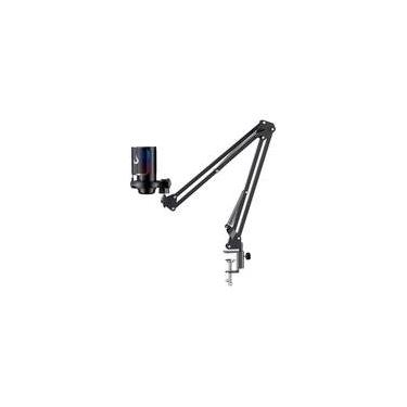 Imagem de Microfone Gamer Rise Mode Elite 08 com Suporte de Mesa, RGB, USB-C, Preto - RM-ME-08-B